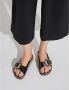 Birkenstock Low-Top Sneakers Sandale Madrid Big Buckle Natural Leather in zwart - Thumbnail 10