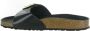 Birkenstock Low-Top Sneakers Sandale Madrid Big Buckle Natural Leather in zwart - Thumbnail 6