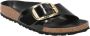 Birkenstock Low-Top Sneakers Sandale Madrid Big Buckle Natural Leather in zwart - Thumbnail 13