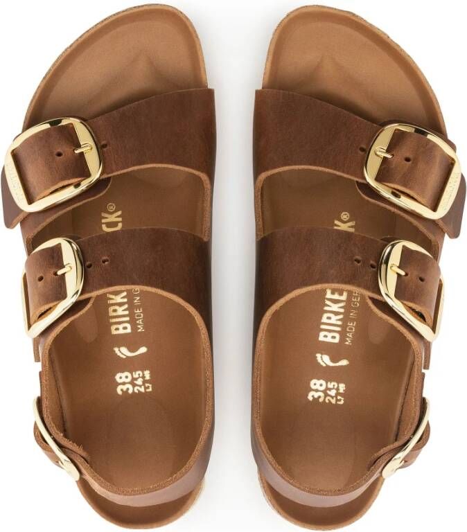 Birkenstock Milano Big Buckle Sandalen Brown Dames