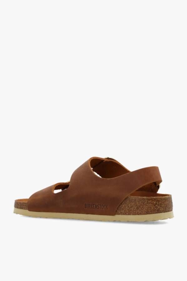 Birkenstock Milano Big Buckle sandals Bruin Dames