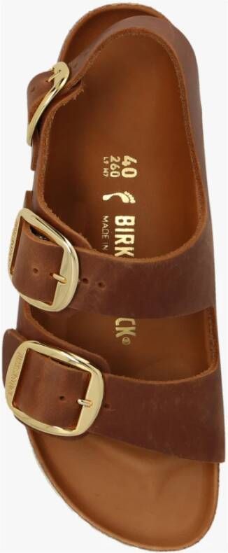 Birkenstock Milano Big Buckle sandals Bruin Dames