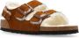 Birkenstock Milano Suède Schapenvacht Sandalen Brown Dames - Thumbnail 6