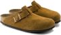 Birkenstock Boston SFB Mink narrow Veloursleder Suede Dames Pantoffels Mink - Thumbnail 12