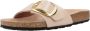 Birkenstock Madrid Narrow Big Buckle Natural Leather Patent High-Shine New Beige - Thumbnail 18