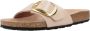 Birkenstock Madrid Narrow Big Buckle Natural Leather Patent High-Shine New Beige - Thumbnail 37