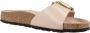 Birkenstock Madrid Narrow Big Buckle Natural Leather Patent High-Shine New Beige - Thumbnail 21