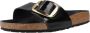 Birkenstock Natuurlijk Leder Madrid Sandalen Black Dames - Thumbnail 3