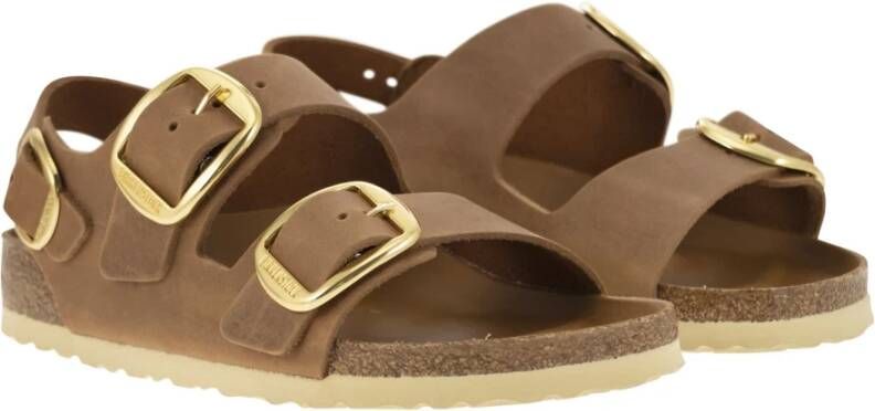 Birkenstock Milano Big Buckle Sandal Brown Dames