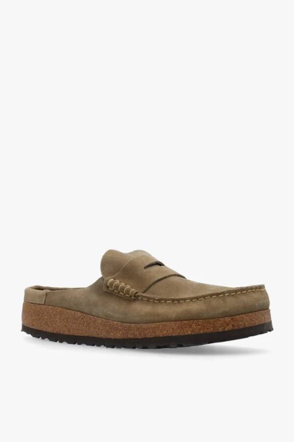 Birkenstock Naples Slides Beige Heren
