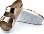 Birkenstock Slippers ARIZONA SFB in smalle schoenwijdte metallic-look met soft-voetbed - Thumbnail 7