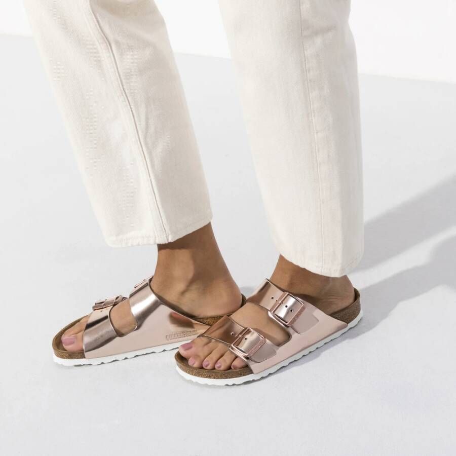 Birkenstock Natuurlijke Leren Sandalen Multicolor Dames