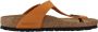 Birkenstock Nubuck Leather Flip Flops Orange Dames - Thumbnail 10