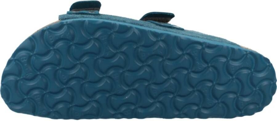 Birkenstock Nubuck Suede Leder Sandalen Blue Heren