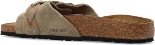 Birkenstock Oita Gevlochten Slides Beige Dames