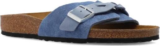 Birkenstock Oita Gevlochten slides Blue Dames