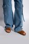 Birkenstock Gevlochten Suède Leren Flip Flops Brown Dames - Thumbnail 6