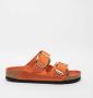 Birkenstock Oranje Leren Sandalen met Verstelbare Banden Orange Dames - Thumbnail 15