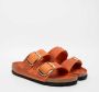 Birkenstock Oranje Leren Sandalen met Verstelbare Banden Orange Dames - Thumbnail 16