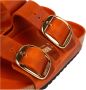 Birkenstock Oranje Leren Sandalen met Verstelbare Banden Orange Dames - Thumbnail 48