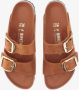 Birkenstock Oranje Leren Sandalen met Verstelbare Banden Orange Dames - Thumbnail 35