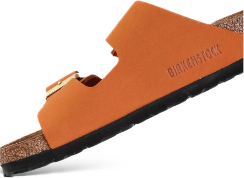 Birkenstock Arizona Oranje Nubuck Sandalen Orange Dames
