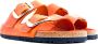 Birkenstock Oranje Leren Sandalen met Verstelbare Banden Orange Dames - Thumbnail 31