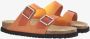 Birkenstock Suede Trim Sandalen Kurkzool Orange Heren - Thumbnail 3