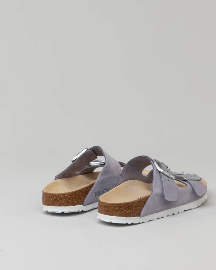 Birkenstock Paarse Glitter Suède Sandaal Purple Dames