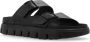 Birkenstock Zwarte Leren Verstelbare Strap Sandalen Black Dames - Thumbnail 23