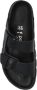 Birkenstock Zwarte Leren Verstelbare Strap Sandalen Black Dames - Thumbnail 25