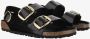 BIRKENSTOCK Slippers Dames Milano Big Buckle Dames Maat: 40 Materiaal: Leer Kleur: Zwart - Thumbnail 11