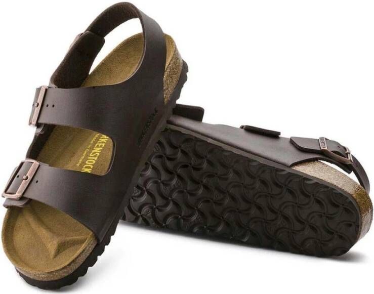 Birkenstock Bruine Platte Sandalen Bruin Heren