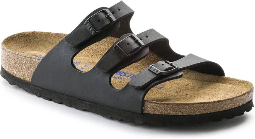 Birkenstock Platte sandalen Zwart Dames