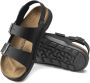 Birkenstock Leren Platte Sandalen voor Mannen Zwart Heren - Thumbnail 4