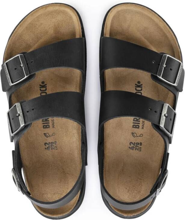 Birkenstock Zwarte Sandalen Zwart Unisex