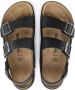 Birkenstock Leren Platte Sandalen voor Mannen Black Heren - Thumbnail 5