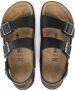 Birkenstock Leren Platte Sandalen voor Mannen Zwart Heren - Thumbnail 5