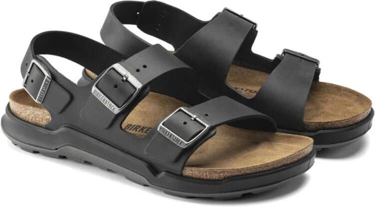 Birkenstock Zwarte Sandalen Zwart Unisex