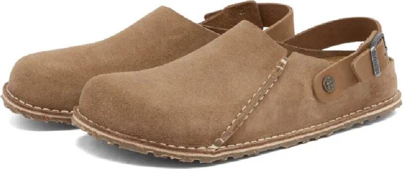 Birkenstock Premium Suede Gray Taupe Sandalen Gray Heren