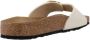 Birkenstock Madrid Big Buckle Women Canvas Eggshell Narrow Slippers - Thumbnail 7