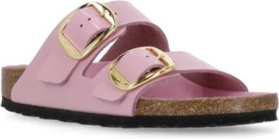 Birkenstock Roze Leren Sandalen voor Vrouwen Pink Dames