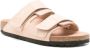 Birkenstock Nubuck Leren Sandalen met Verstelbare Banden Beige Dames - Thumbnail 9