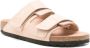 Birkenstock Roze Suède Dubbele Band Sandalen Beige Dames - Thumbnail 14