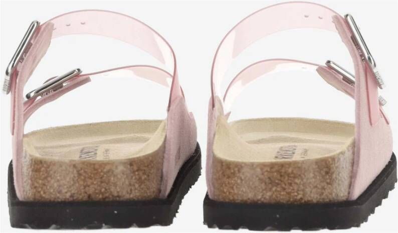 Birkenstock Roze PVC Sandalen met Suède Trim Pink Dames