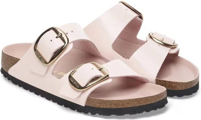 Birkenstock Roze Shine Gesp Sandalen