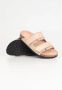 Birkenstock Nubuck Leren Sandalen met Verstelbare Banden Beige Dames - Thumbnail 6