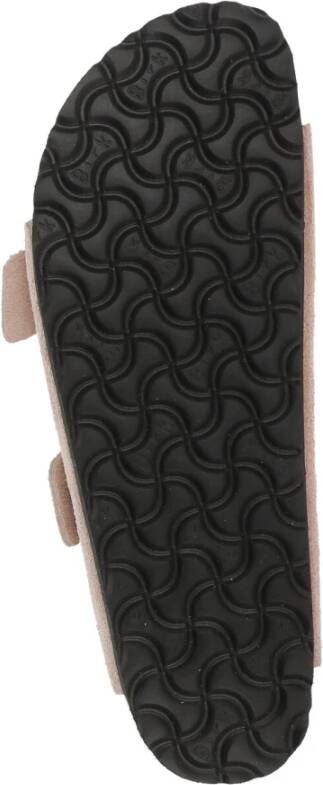 Birkenstock Roze Suède Sandalen met Gespen Pink Dames