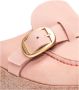 Birkenstock Rose Suede Buckle Sliders Pink Dames - Thumbnail 3