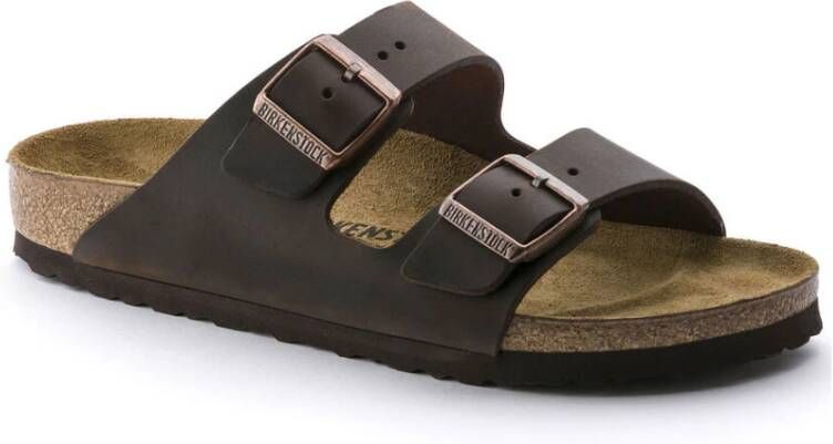 Birkenstock Sandalen Arizona Geolied Leer Brown Dames